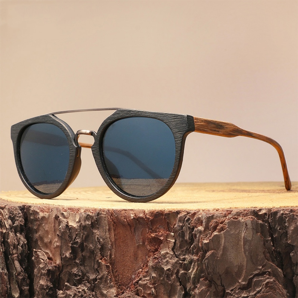 Polarized Wood Frame Sunglasses - NWT